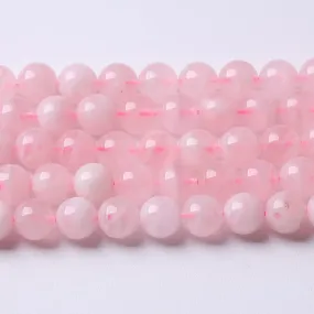 60pcs 6mm A  Natural Madagascar Rose Quartz Crystal Beads Energy Crystal Healing Power Gemstone for Jewelry Making DIY Bracelet Necklace