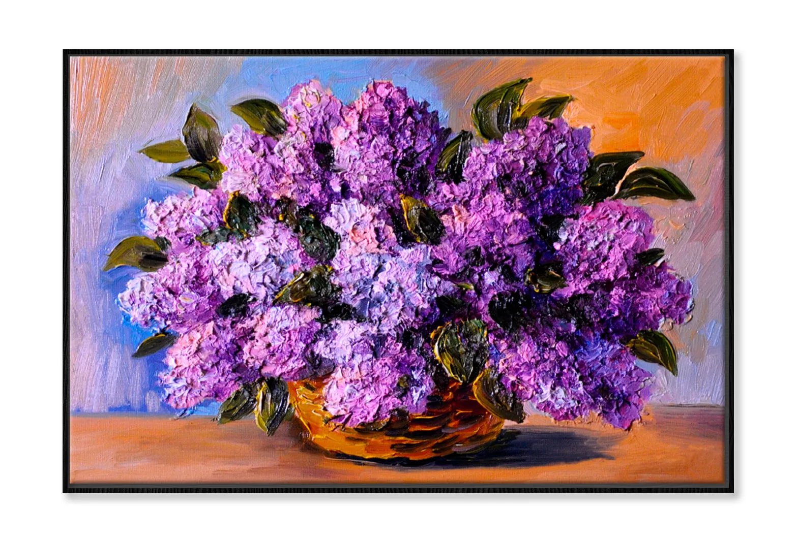 A Bouquet Of Lilacs , Made In Style Oil Painting Limited Edition High Quality Print