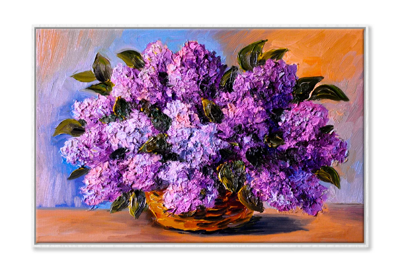 A Bouquet Of Lilacs , Made In Style Oil Painting Limited Edition High Quality Print