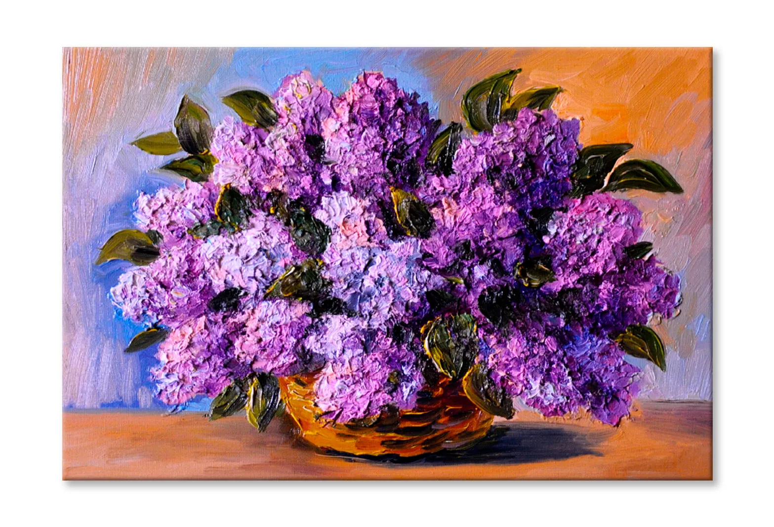 A Bouquet Of Lilacs , Made In Style Oil Painting Limited Edition High Quality Print