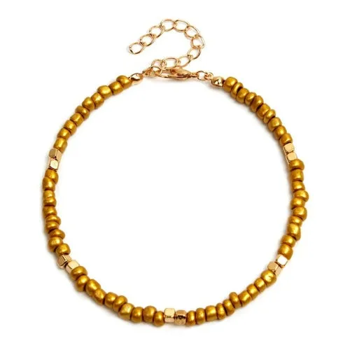 Bohemian Colorful Glass Beaded Anklet For Women Handmade Anklets on