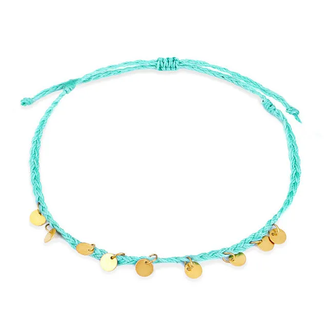 Fashion New Round Pendant Anklet Women