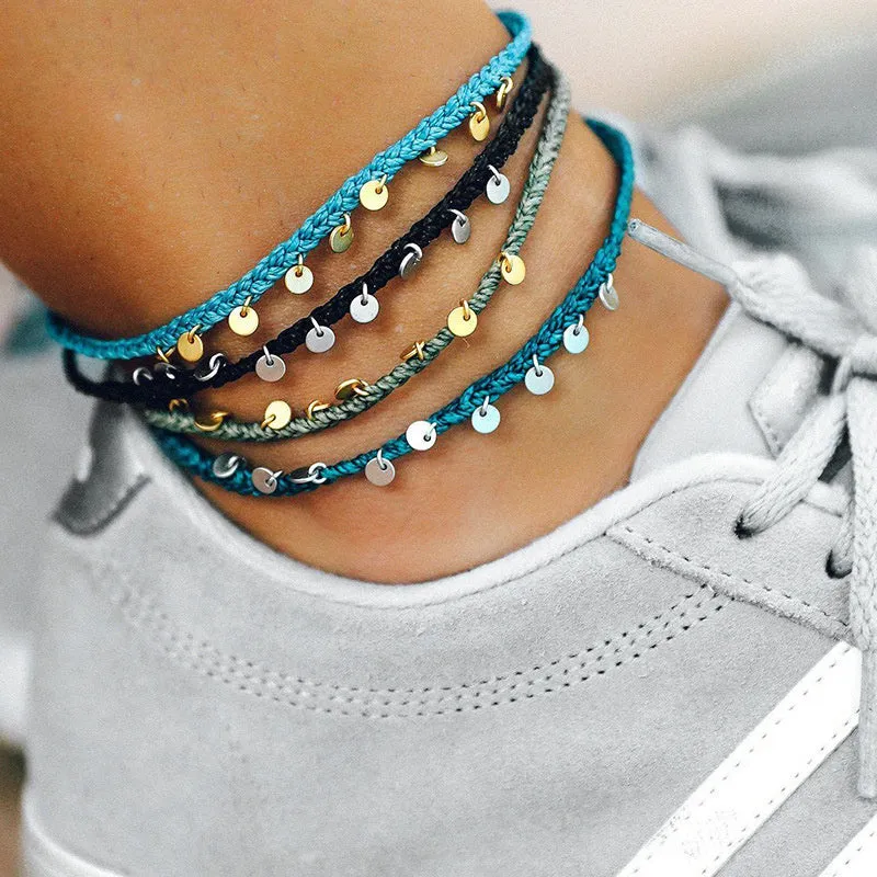 Fashion New Round Pendant Anklet Women
