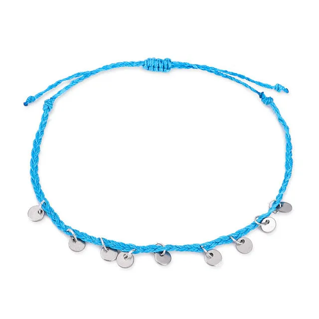 Fashion New Round Pendant Anklet Women