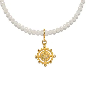 Juno Charm Pearl Necklace