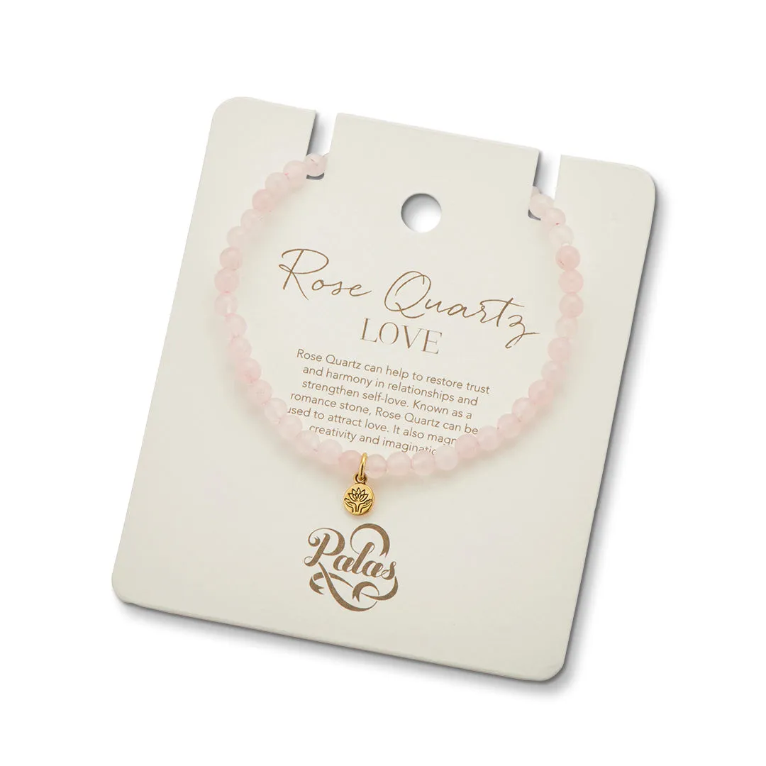 ROSE QUARTZ HEALING GEM BRACELET