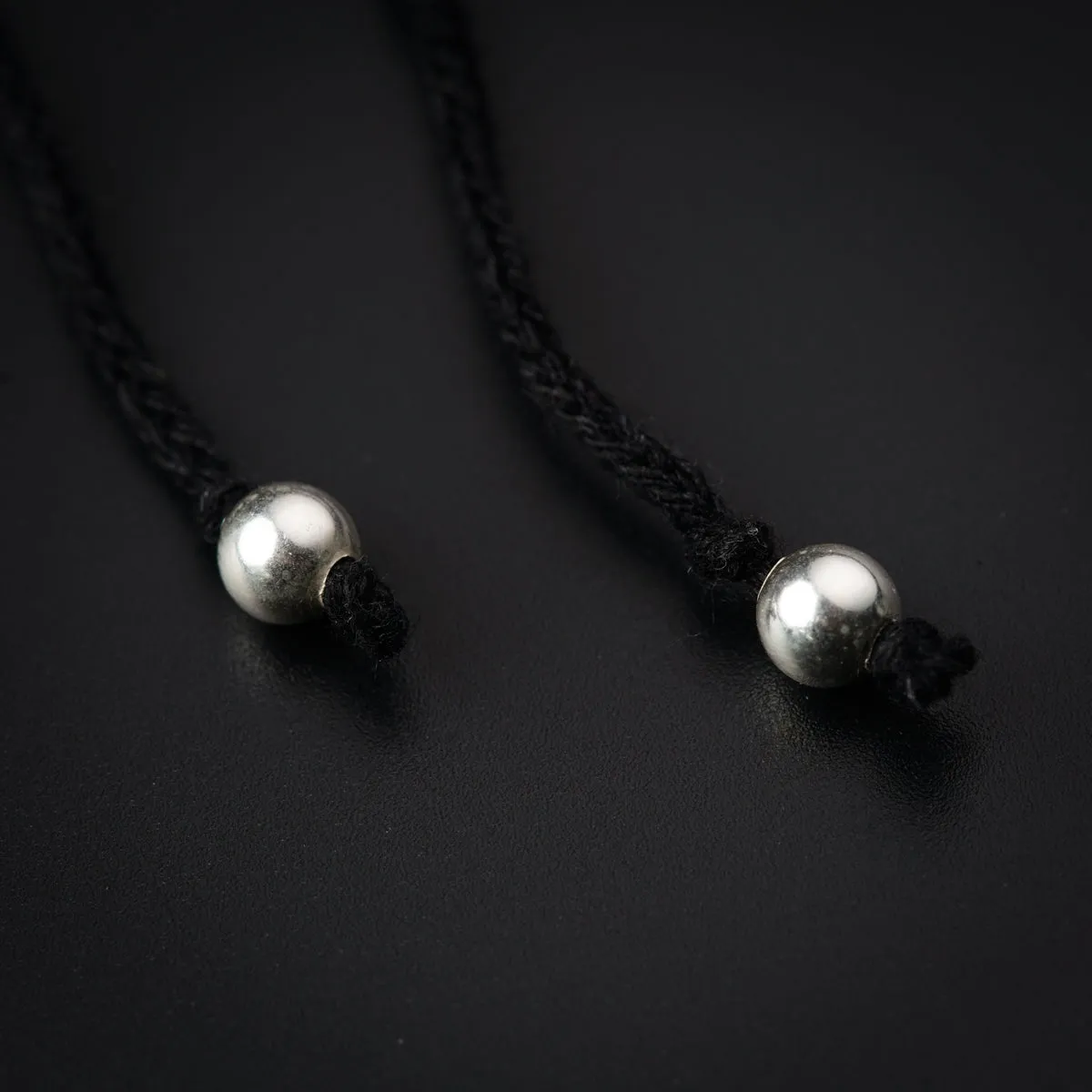 Silver Sun Motif Anklet/Payal (Tie & Wear)