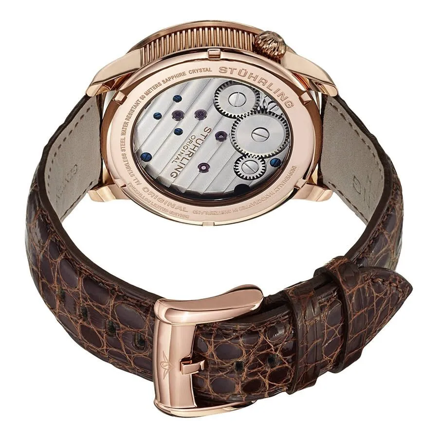 Stuhrling Original Tourbillon Hand Wind Black Dial Men's Watch M13472
